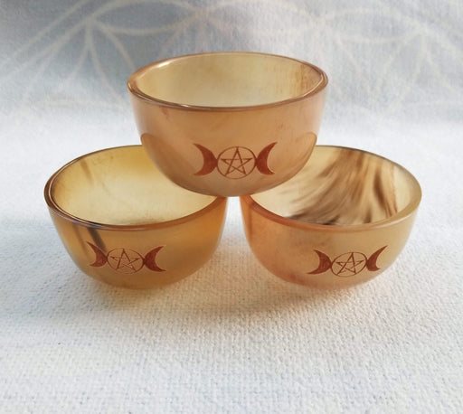 Ethereally Wicked 100007471 Triple Moon Offering Bowl