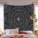 Ethereally Wicked 200376143 95X73 / 2 Moon Phase Tapestry Wall Hanging Botanical Celestial Floral Wall Tapestry Hippie Flower Wall Carpets Dorm Decor Starry SkyCarpet
