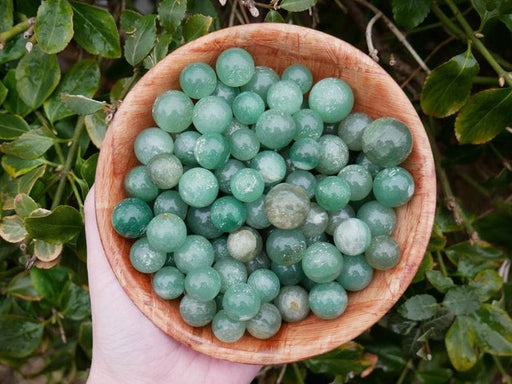 Ethereally Wicked Green Aventurine Spheres