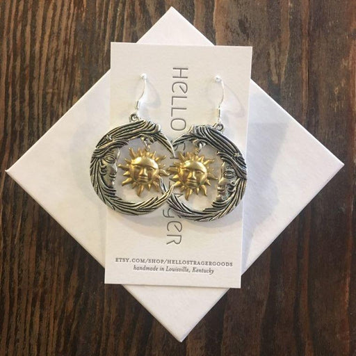 Ethereally Wicked Sun & Moon Celestial Earrings
