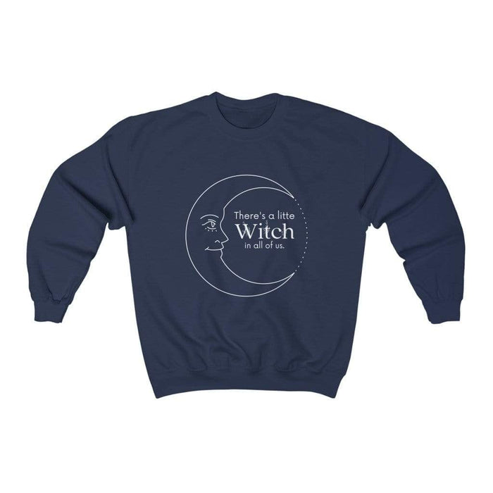 Printify Sweatshirt Navy / L A witch in all of us Sweatshirt