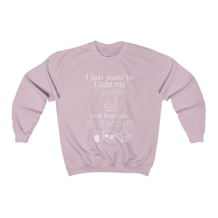 Printify Sweatshirt Light Pink / L Light My Candles Sweatshirt
