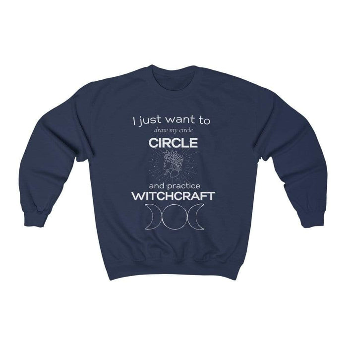Printify Sweatshirt S / Navy Practice Witchcraft
